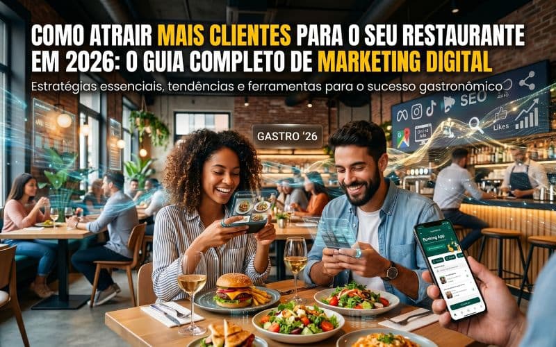 Como atrair mais clientes para o seu restaurante em 2026: o guia completo de marketing digital